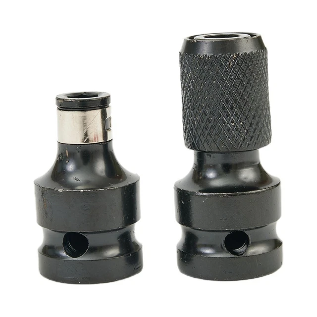 YYANGZ 3SETS Mandrin Adaptateur D'impact Carré 1/2" Vers Douille Hexagonale Femelle 6,35 Mm, Tête De Conversion Télescopique, Pour Clé à Chocs