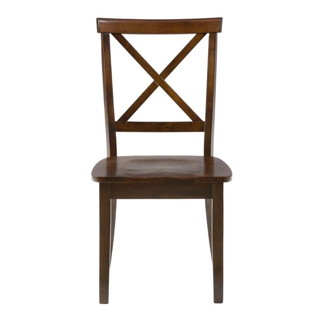 Richmond Cherry X Back Dining Chair (Set of 2), Cherry Brown