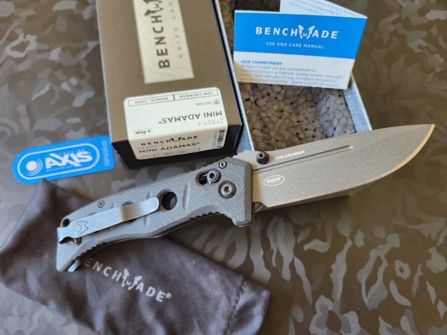 Benchmade 273GY-1 Mini Adamas® CPM-Cruwear Black G10 (Factory Sealed New Stock) 2