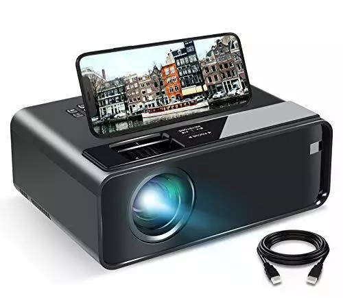 Vidéoprojecteur, mini projecteur portable, rétroprojecteur Full HD 6000  lumens avec 1080p