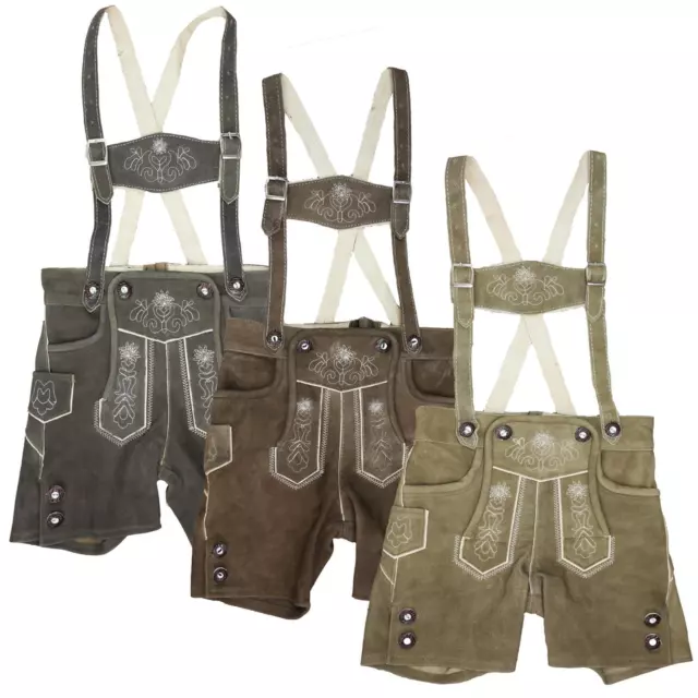Pantaloni in pelle tradizionali bambini pantaloni in pelle per bambini Theo morbida pelle di capra costume tradizionale MS