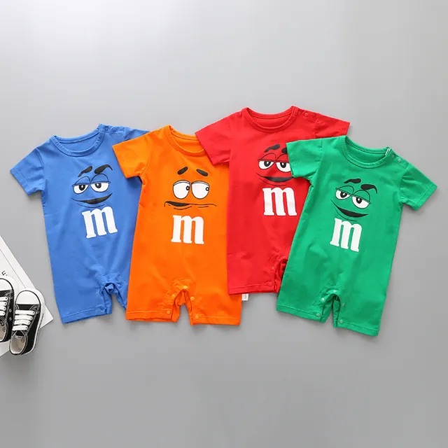 New Newborn Baby Girl Boy M Cartoon Outfits Toddler Romper Tops Infant Clothes