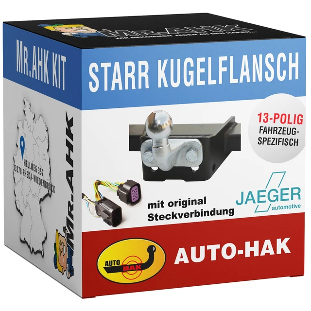 Anhängerkupplung Abn.+E-Satz 7p Für Opel Meriva B 10-17 Kpl. ABE