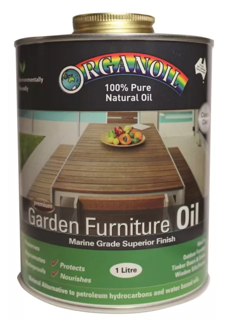 Organoil Garden Outdoor Furniture Oil & External Oil CLEAR 1 litre