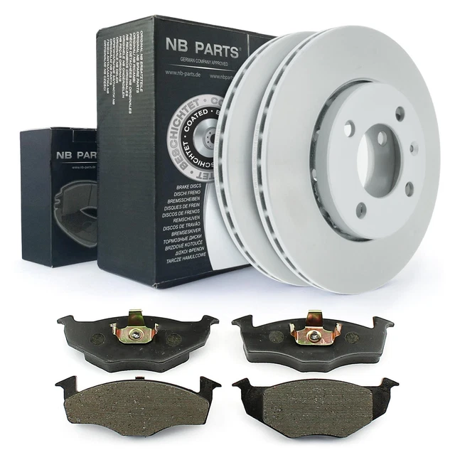 ATE Bremsscheiben Set Vorne - 239mm Belüftet + Bremsbeläge | VW Golf Jetta