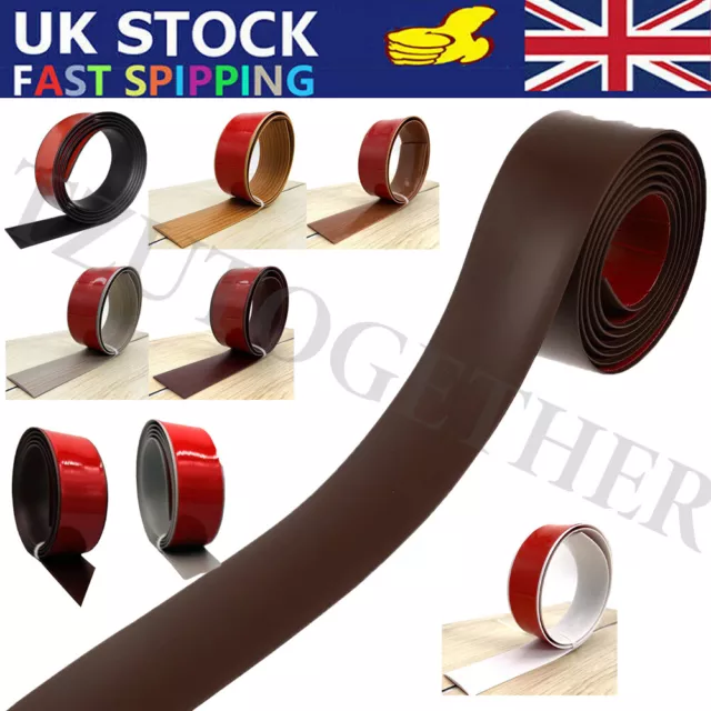 2M-10M Self-adhesive PVC Edge Trim Wood Floor Flat Bar Threshold Floor Strips UK