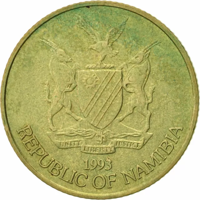 [#418064] Münze, Namibia, Dollar, 1993, SS, Messing, KM:4