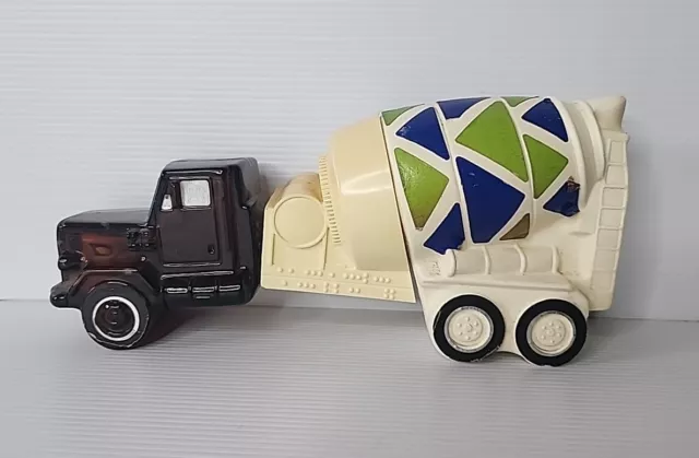 Avon Cement Mixer Truck Talc Powder After Shave Bottle Collectible Vintage 2