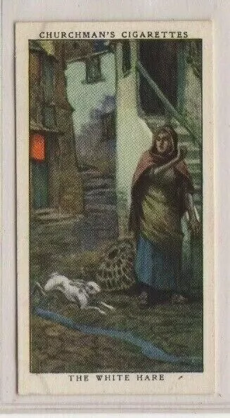 Churchman Legends Cigarette Card #06 White Hare - Cornwall