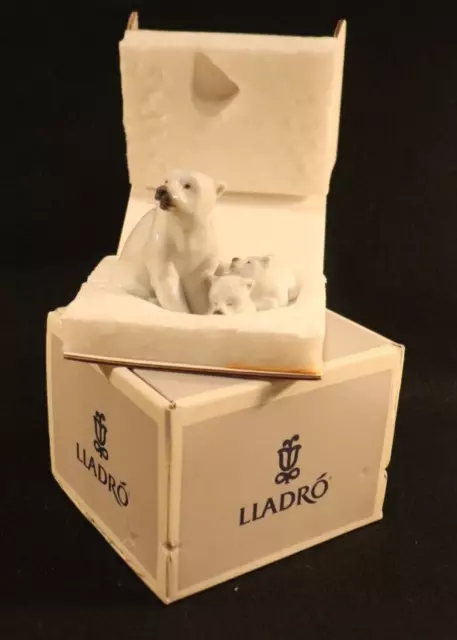 Llardo Polar Bear Miniature New W Ori Bx--Packing & Mini Cataglog #05434 Retired