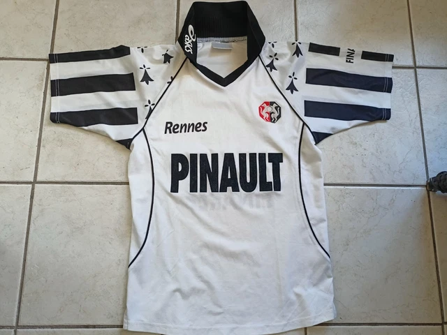 MAILLOT FOOT ASICS Stade Rennais Pinault Finaref Taille S/D3 Tbe