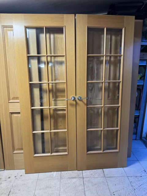 French Glass Internal Oak Door