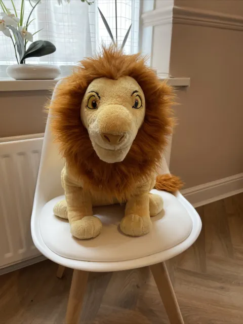 Disney The Lion King Adult Simba Plush 19”Disney Store Stamp Large Soft Toy