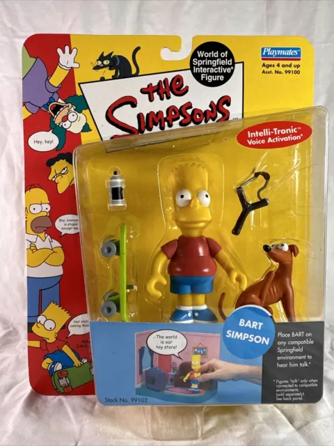 Simpsons Bart Simpson World Of Springfield Interactive Figure Series 1