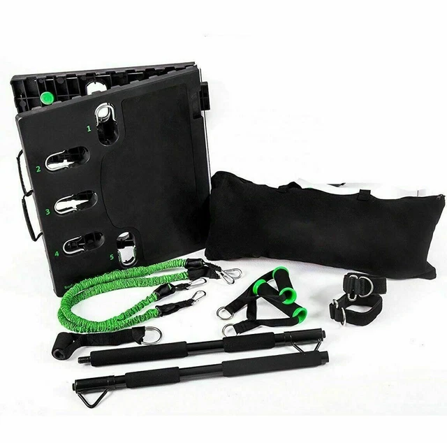 Portable Home Gym Set Resistance Bands Multipress Muscle Building Fitness Pad