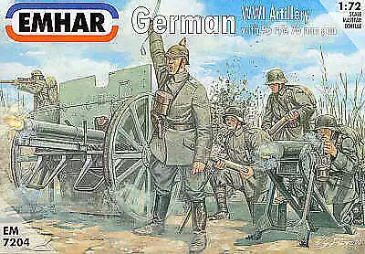 Emhar Models 1/72 GERMAN ARTILLERY World War I Figure Set