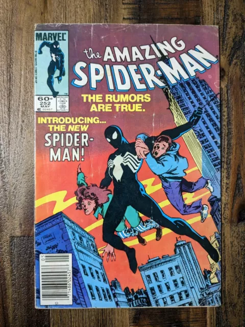 Amazing Spider-Man #252 1st Appearance Of The Black Suit Newsstand Marvel 1984