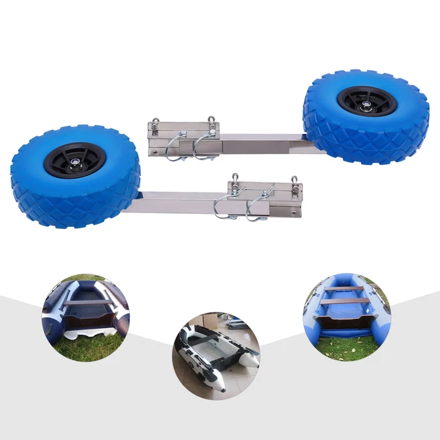LAUNCHING WHEELS UNIVERSAL Inflatable Boat Trailer Kayak Dinghy Wheel