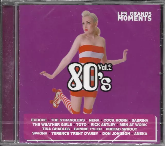 CD 16T THE 80's SABRINA/SPAGNA/NENA/TINA CHARLES/EUROPE/TOTO/TYLER/ASTLEY NEUF