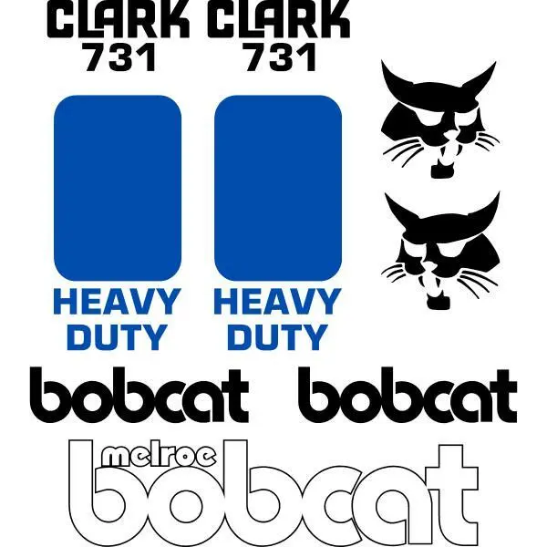 Bobcat 731 DECALS Stickers Skid Steer loader New Repro decal Kit