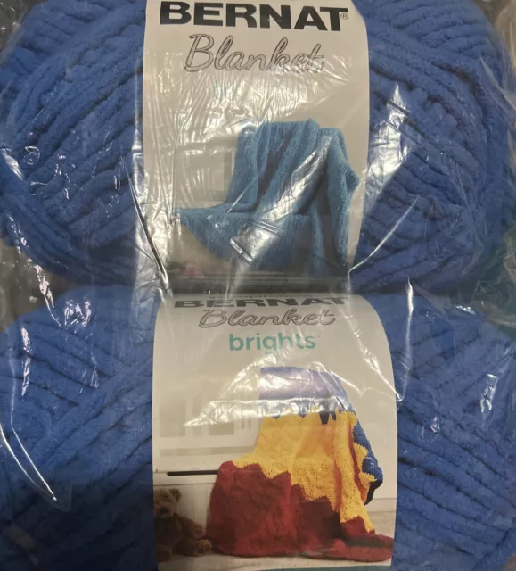 Bernat Blanket Brights Big Ball Yarn - Busy Blue
