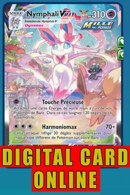 Evs Pokémon TCG en línea ptcgo Digital Sylveon Vmax 75/203 