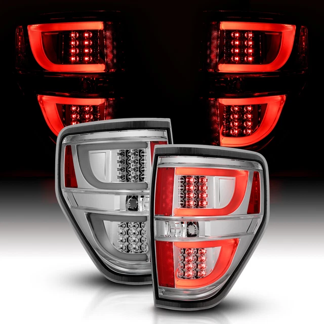 20092014 FORD F150 XL/STX/XLT/FX2/FX4/Lariat/King Chrome LED Tail