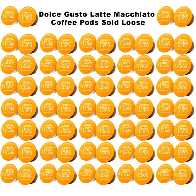 Nescafe Dolce Gusto Latte Macchiato Milk and Coffee Pods 60, 100 Capsules