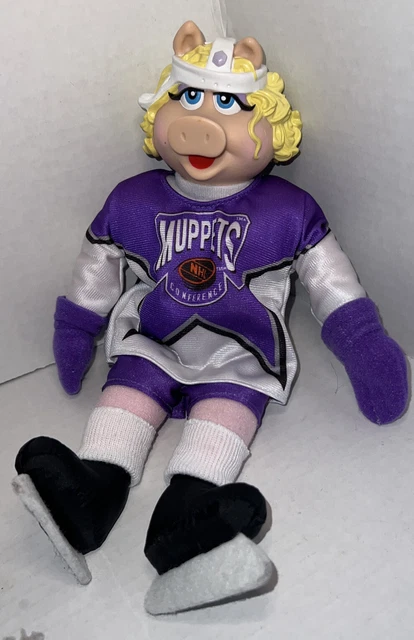 Miss Piggy Muppets NHL Conference Hockey Plush Doll 1995 RARE!