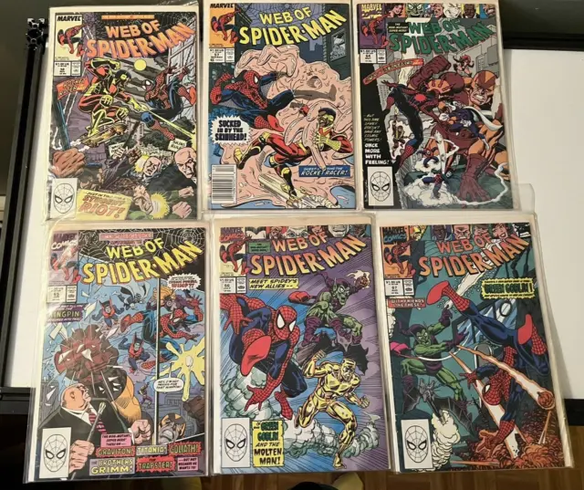 Pick from Web Of Spider-Man Issues #56,57,64,65,66,67 Marvel Comics Green Goblin