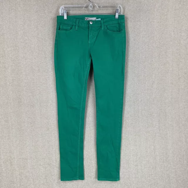 Watch LA Jeans 7 ( 30x30)  Womens Green Skinny Low Rise Stretch Denim