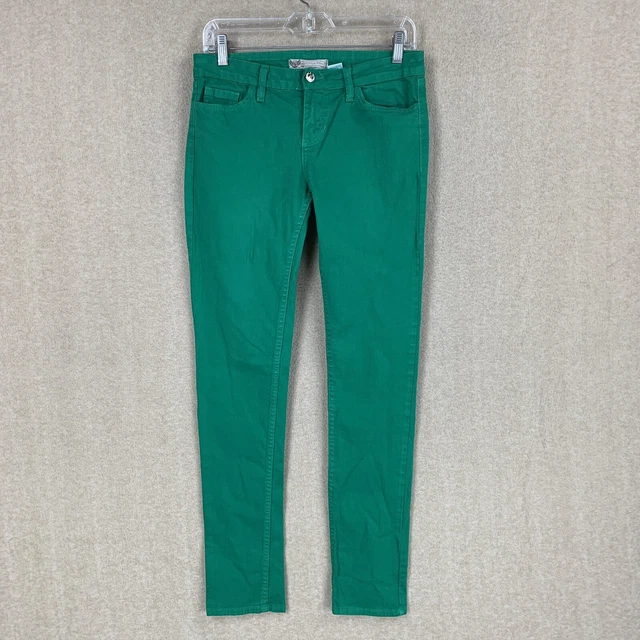 Watch LA Jeans 7 ( 30x30) Womens Green Skinny Low Rise Stretch Denim Watch LA Jeans 7 ( 30x30) Womens Green Skinny Low Rise Stretch Denim