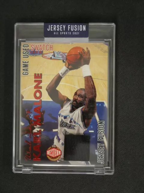 2021 Sportscards Jersey Fusion #KMDT Karl Malone Game Used Jersey Card  SEALED