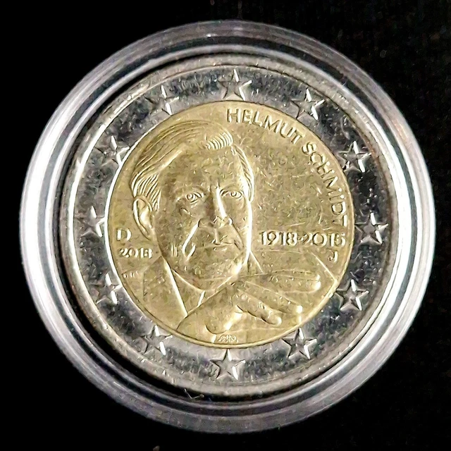 Helmut Schmidt 2 Euro Münze Wert 2 EURO MÜNZE Gedenkmünze Deutschland Helmut Schmidt 1918-2015 2018 EUR