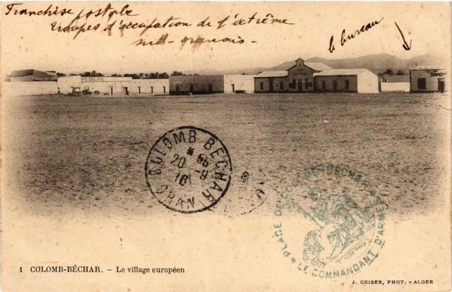CPA AK Geiser 1 COLOMB-BÉCHAR Le Village Européen ALGERIA (757460)