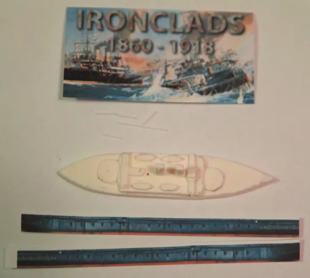 IRONCLADS 1860-1918. 1/1200 model ship of the British Admiral class ...
