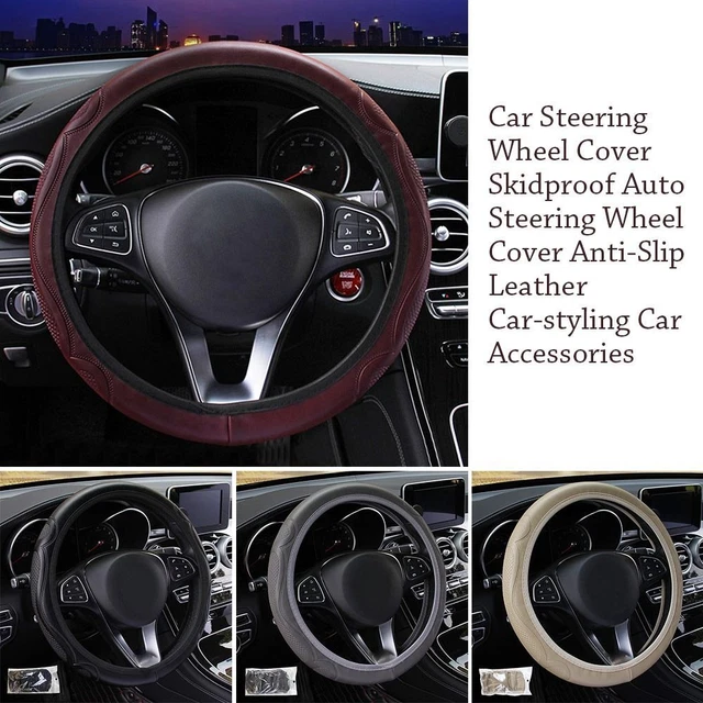 Skidproof Steering Wheel Protector Cover Wear-Resistant Car Glove Cover