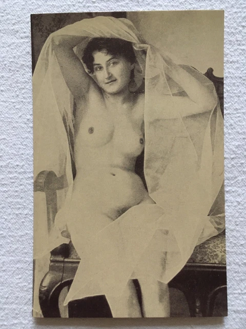 VINTAGE NUDE LADY Risque Naked Edwardian French Lady Postcard CARTE POSTALE £6.85 - PicClick UK