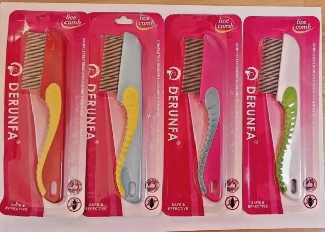 Lice Remover Nit Comb Stainless Steel Metal Tooth Head Short Teeth Comb