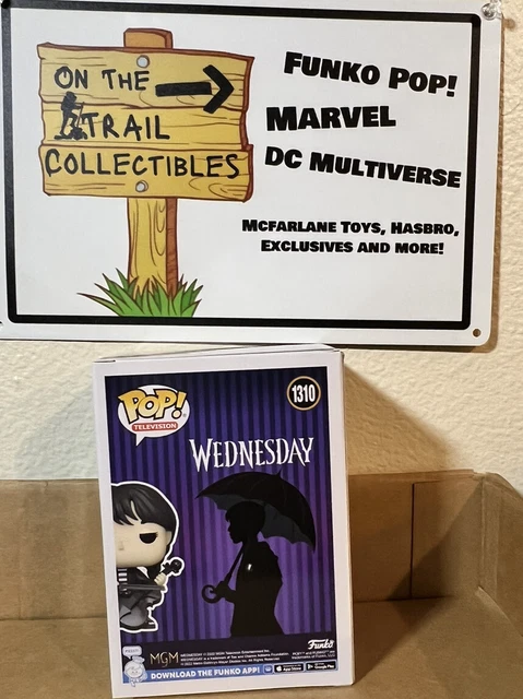 Funko POP! Wednesday 1310# Wednesday Addams with Cello Vinyl Action Figures 3