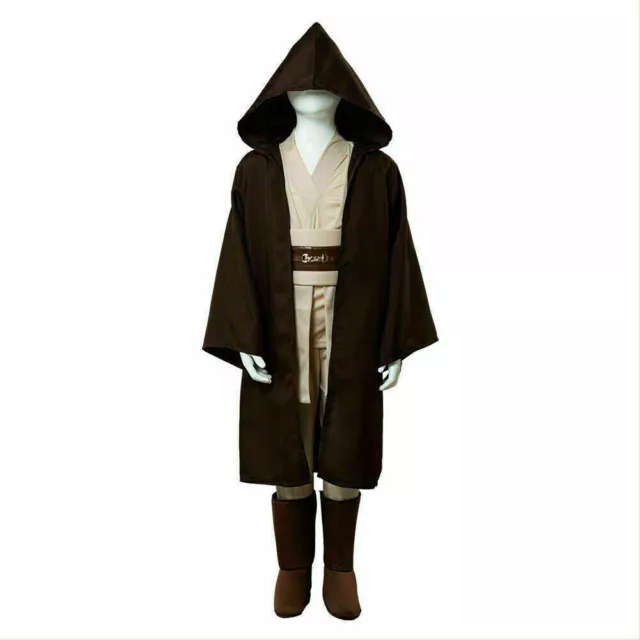 Star Wars Obi Wan Kenobi Jedi Ritter Cosplay Kostüm Outfit Anzug Kinder