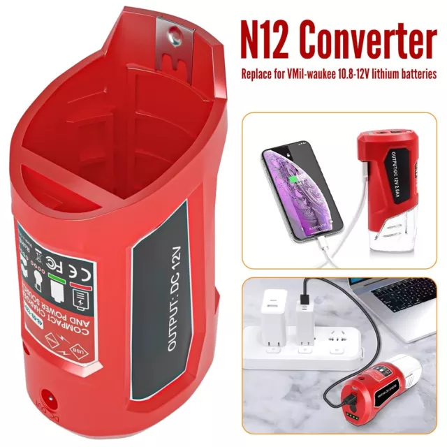 Milwaukee m12 heated jacket on sale 12v dc plug adapter