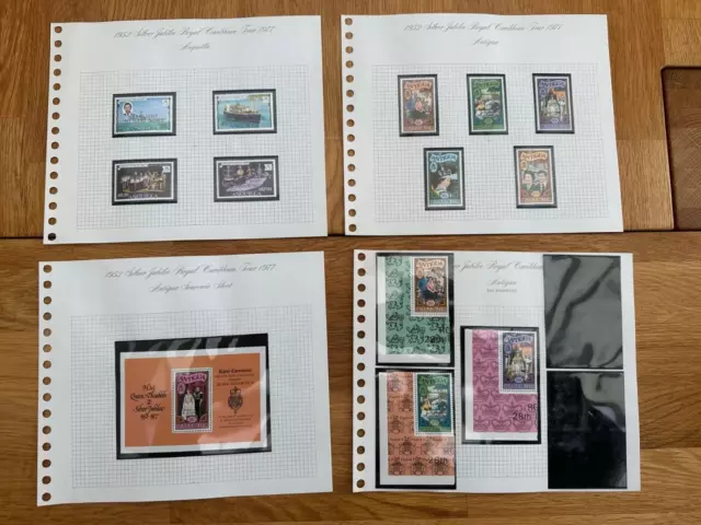 QE II 1977 Silver Jubilee Caribean Tour Stamp Album  MNH   Album #26 3