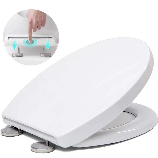 QUICK RELEASE TOILET Seat Soft Close Heavy Duty Universal Fit