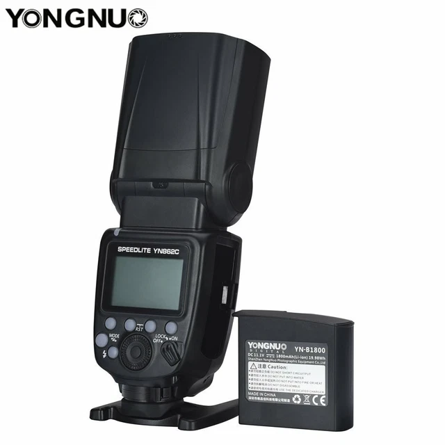 YongNuo YN862C Master Slave Mode TTL Flash Speedlite for Canon DSLR Cameras