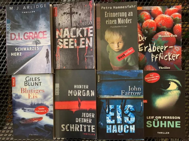 50 Bücher Taschenbücher verschiedene Verlage | Nur Thriller Psychothriller…!!!!! 3