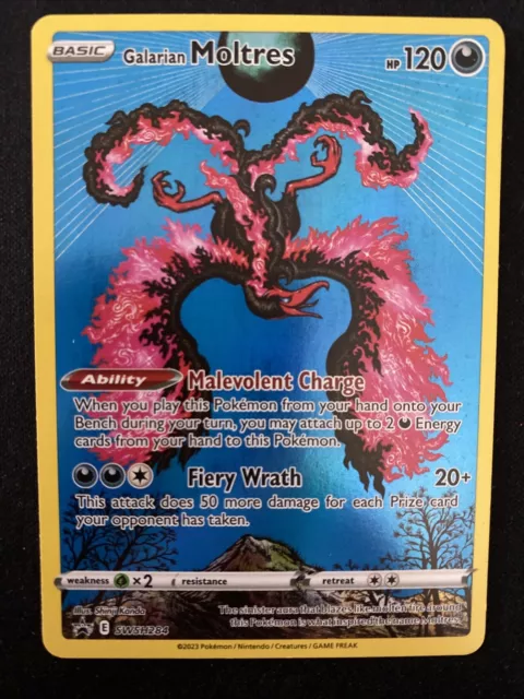 Pokemon Promo Ultra Rare Galarian Moltres SWSH284 