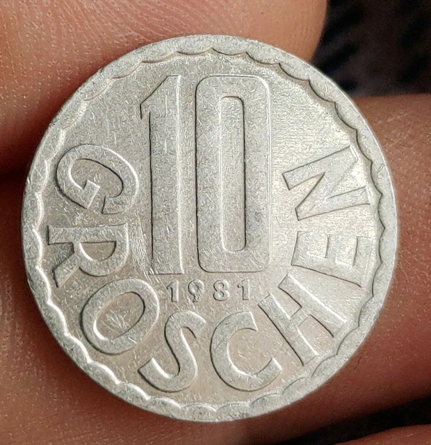 AUSTRIA 1981 10 GROSCHEN Osterreich from Kayihan coins T2