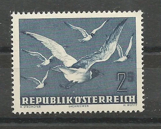 Österreich 1950 Flugpostserie "Vogelsatz" 2 Schilling **