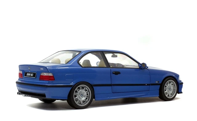 1/18 Solido BMW E36 M3 Coupé 1990 Bleu Estoril S1803901 Echelle Voiture 2